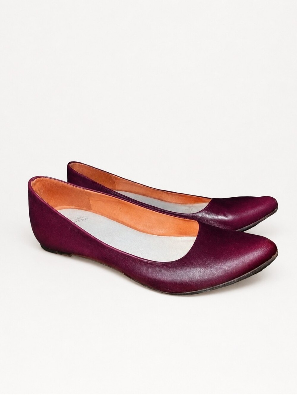MAISON MARTIN MARGIELA | Burgundy Leather Ballet Flats EU 37 / US 7
